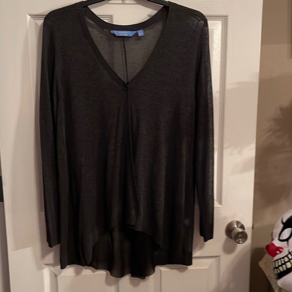 Simply Vera Wang dark gray longer in the back/overlay. Gorgeous